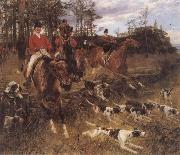 Hans Schmidt The Morning Hunt oil